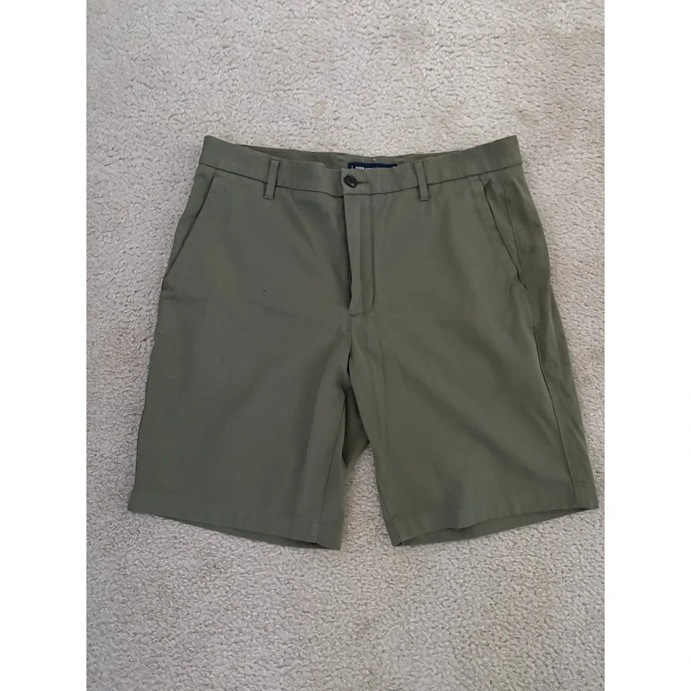 Everlane Lot of 2 Mens Uniform Slim Fit Shorts Size 34 Tan Green